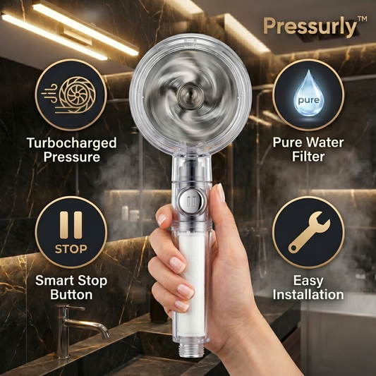 Pressurly™: Say Goodbye to Weak Showers Forever.